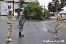 Inpekcia hlavnho vojenskho velitea UNFICYP v Sektore 4 