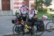 Oprava pamtnka slovenskho cyklistu v Sarajeve