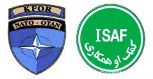 Slvnostn rozlka jednotiek  do operci ISAF a  KFOR